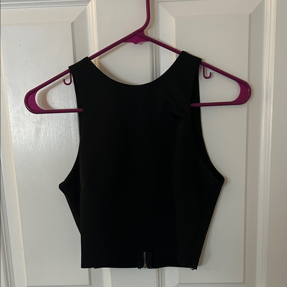 Black crop top